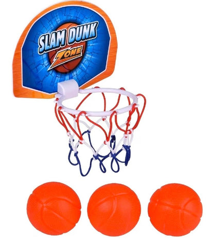 Bath Time Slam Dunk Basketball Game – Suction-Cup Hoop & 3 Balls