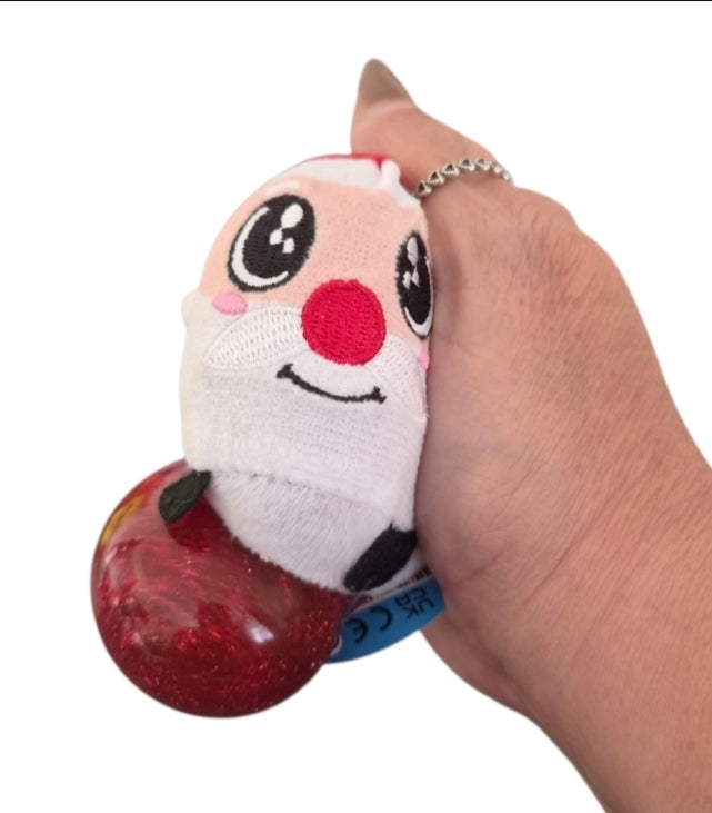 Christmas Plush Glitter Squishy Toy – Santa, Elf, Reindeer or Snowman