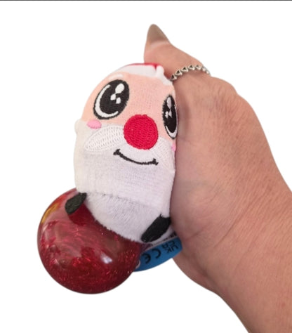 Christmas Plush Glitter Squishy Toy – Santa, Elf, Reindeer or Snowman