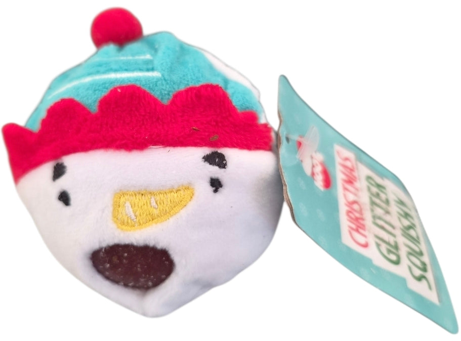Christmas Plush Glitter Squishy Toy – Santa, Elf, Reindeer or Snowman