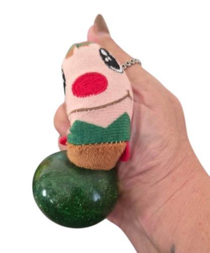 Christmas Plush Glitter Squishy Toy – Santa, Elf, Reindeer or Snowman