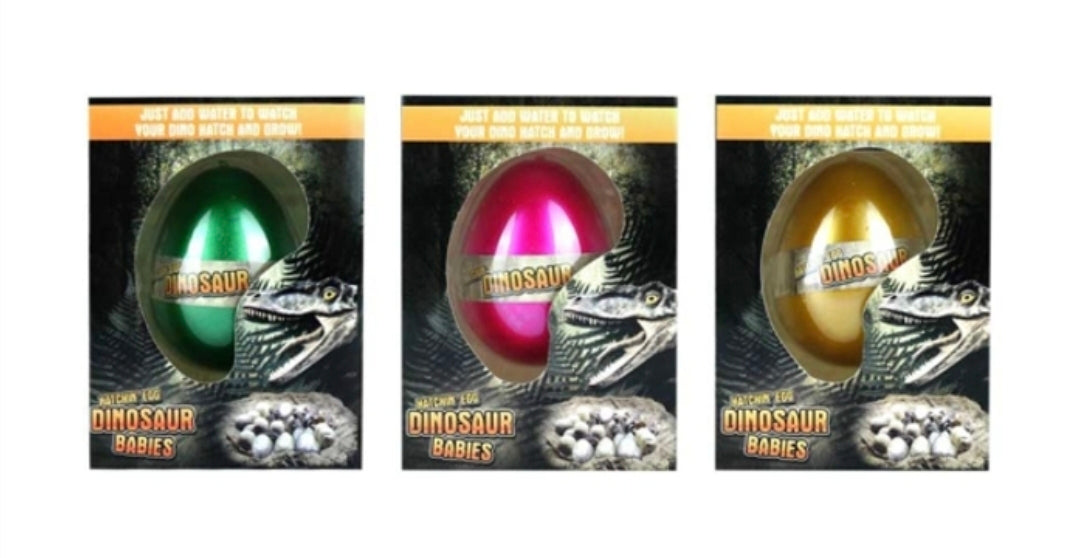 Dinosaur Babies Hatching Egg – Growing Toy, One Random Design