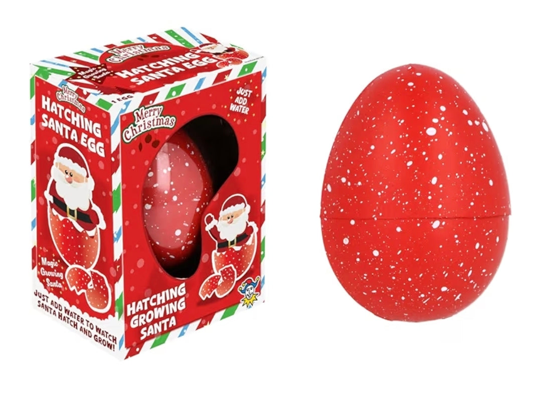 Christmas Santa Hatching Egg – Water-Activated Growing Toy