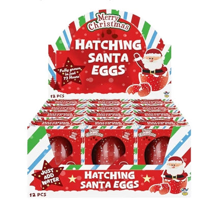 Christmas Santa Hatching Egg – Water-Activated Growing Toy
