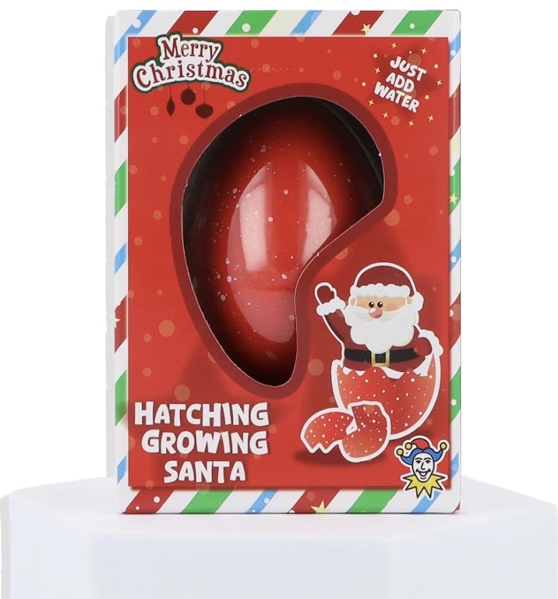 Christmas Santa Hatching Egg – Water-Activated Growing Toy