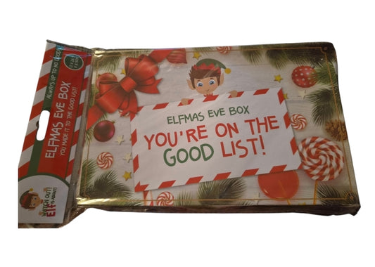 Elfmas Eve Box - You're on the Good List! Christmas Eve Box (28cm x 18cm)
